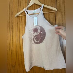 Others follow Sun & Moon celestial Graphic Tank Top